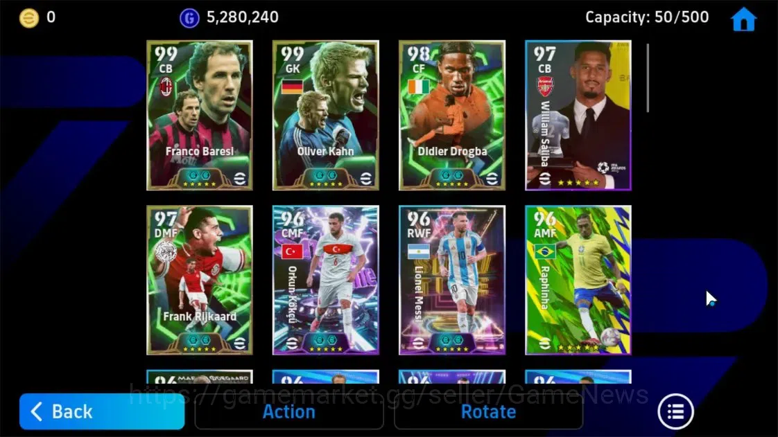 eFootball Accounts Android|Epic Oliver Kahn, Kaka, Eden Hazard, Franc image 4