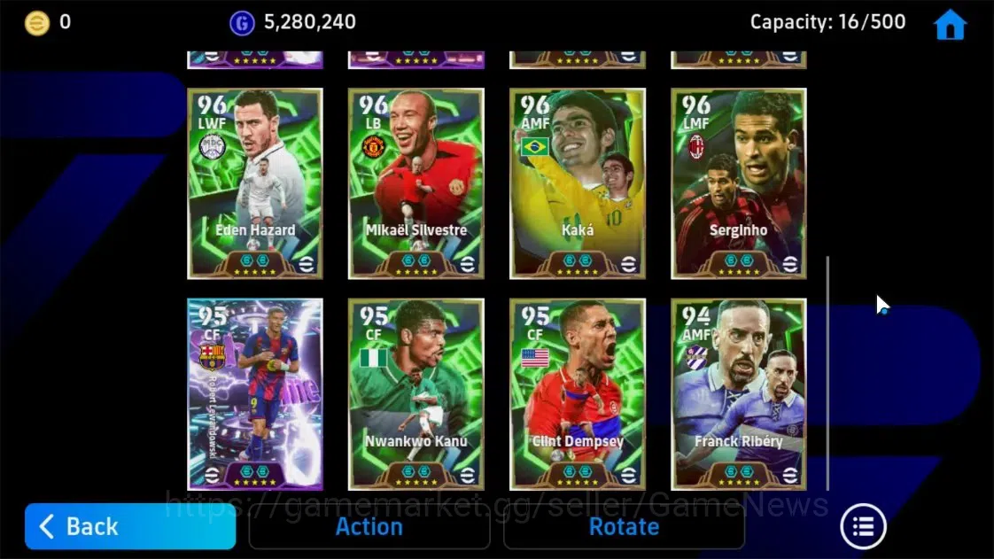 eFootball Accounts Android|Epic Oliver Kahn, Kaka, Eden Hazard, Franc image 8