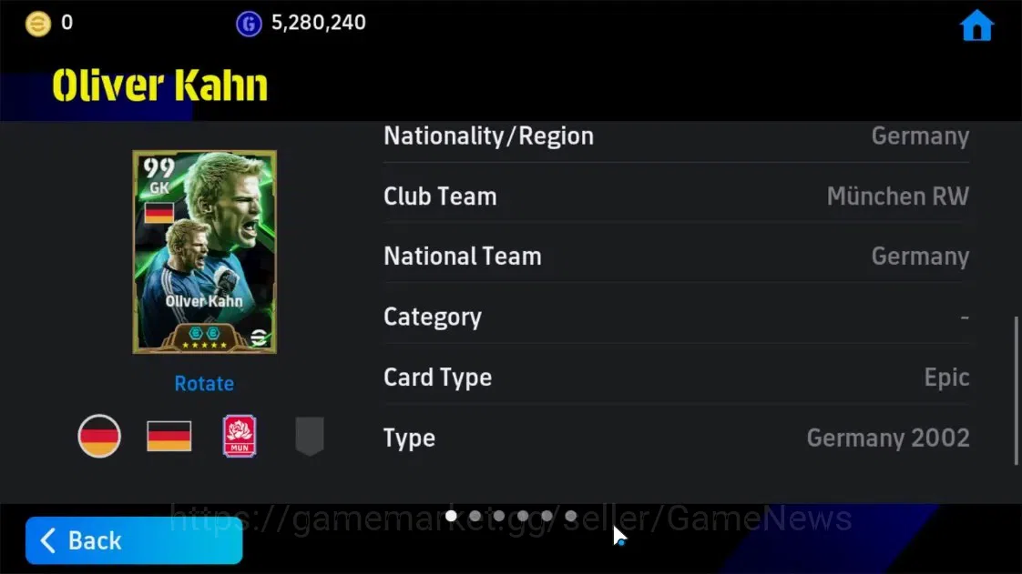 eFootball Accounts Android|Epic Oliver Kahn, Kaka, Eden Hazard, Franc image 9