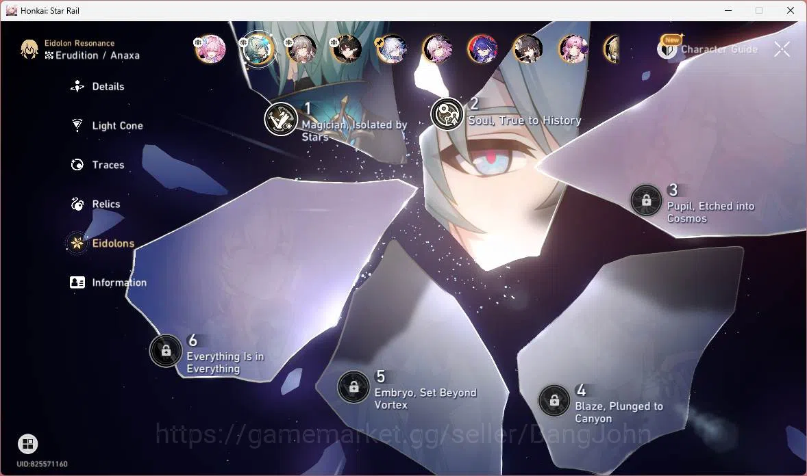 Honkai Star Rail Accounts ASIA|TL 65|11 limit|Anaxa E2+sign,YaoGuang,Evernig image 10