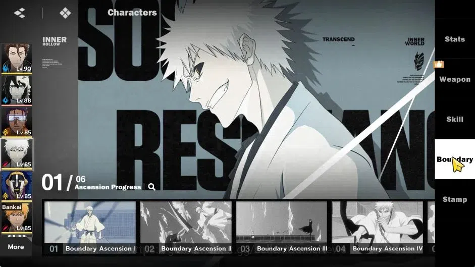 BLEACH: Soul Resonance Accounts NuverseSEA|LV 69|10 SSR [(AizenB2,TosenB2,Ichigo I image 12