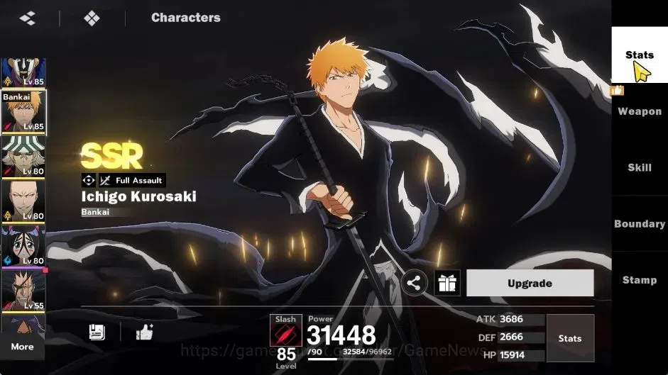 BLEACH: Soul Resonance Accounts NuverseSEA|LV 69|10 SSR [(AizenB2,TosenB2,Ichigo I image 18