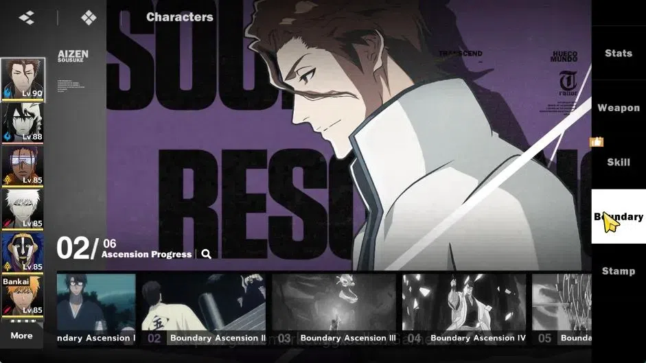 BLEACH: Soul Resonance Accounts NuverseSEA|LV 69|10 SSR [(AizenB2,TosenB2,Ichigo I image 5