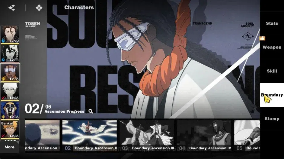 BLEACH: Soul Resonance Accounts NuverseSEA|LV 69|10 SSR [(AizenB2,TosenB2,Ichigo I image 9