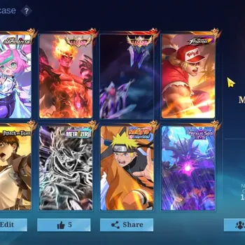 Mobile Legends: Bang Bang Accounts Rare Skin Skin 530| Mega IV|Legend(Freya,Valir)|KOF(Paqu,Aurora,Karina),AOT Yin,Naruto