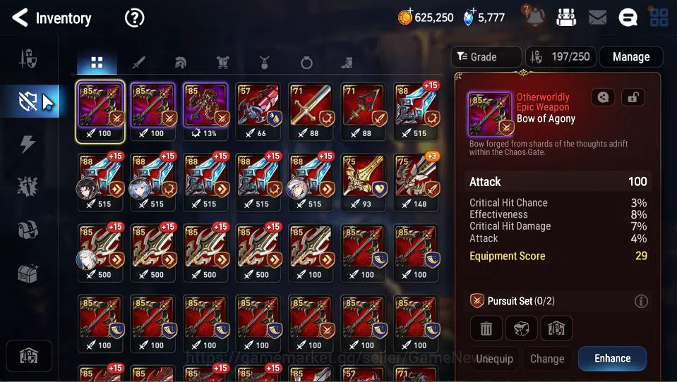 Epic Seven Accounts GLOBAL Unverif|5 ML(LOT Scales,Har setti,A Laika,E image 10