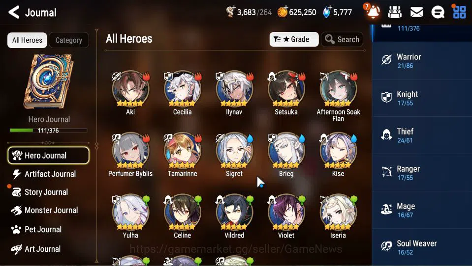 Epic Seven Accounts GLOBAL Unverif|5 ML(LOT Scales,Har setti,A Laika,E image 6