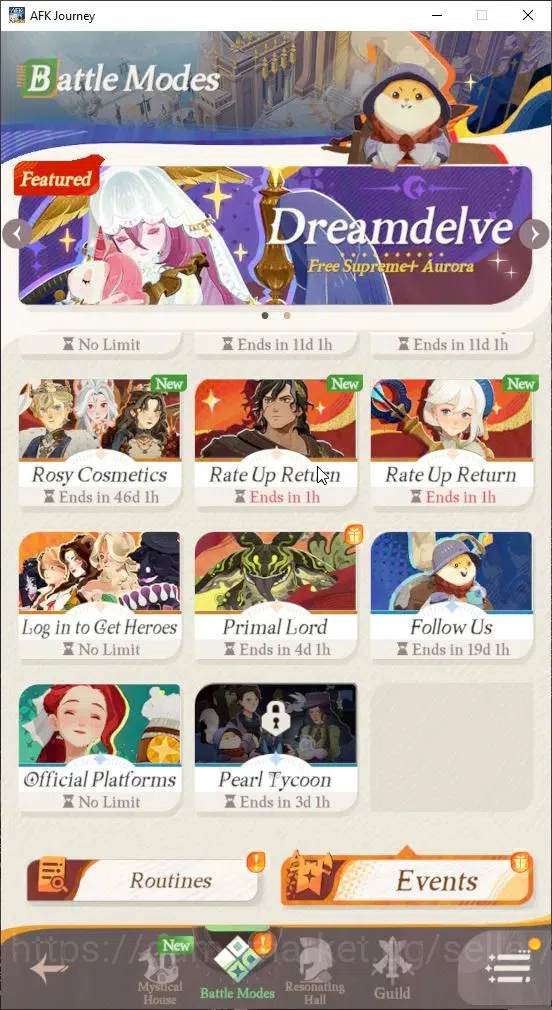 AFK Journey Accounts GLOBAL H57|Collab Frieren|Legendary+ Aurora|8 S Ch image 15