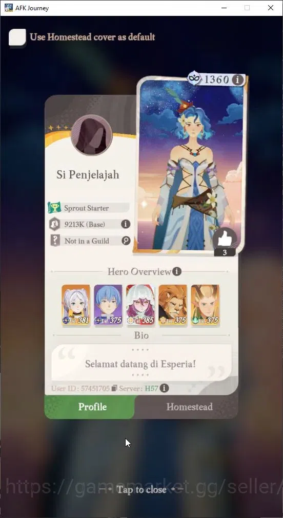 AFK Journey Accounts GLOBAL H57|Collab Frieren|Legendary+ Aurora|8 S Ch image 4
