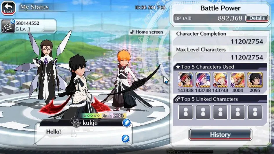 Bleach: Brave Souls Accounts [GLOBAL]50K Orb|2 Renewd Ichigo,TYBW25 Yachiru,Nem image 3