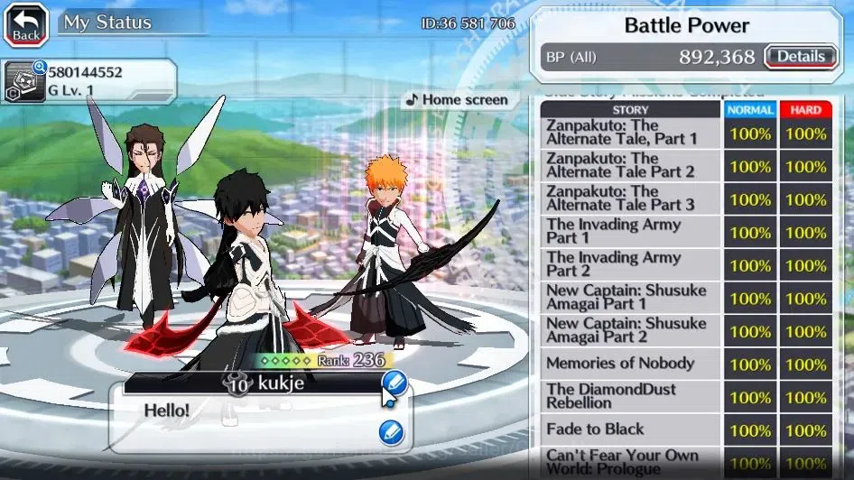 Bleach: Brave Souls Accounts [GLOBAL]50K Orb|2 Renewd Ichigo,TYBW25 Yachiru,Nem image 6