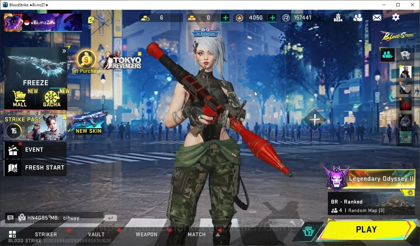 Blood Strike Accounts ASIA|ETERNAL DeAgle+16 ULTRA[EMMA,JET,M4A1,AUG,URB image 1