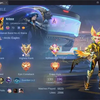 Mobile Legends: Bang Bang Accounts Collector Global |Hero 133|Skin 196|Renowned|Sanrio Florynn|CC Natalia|Champ Joy|Ligtborn