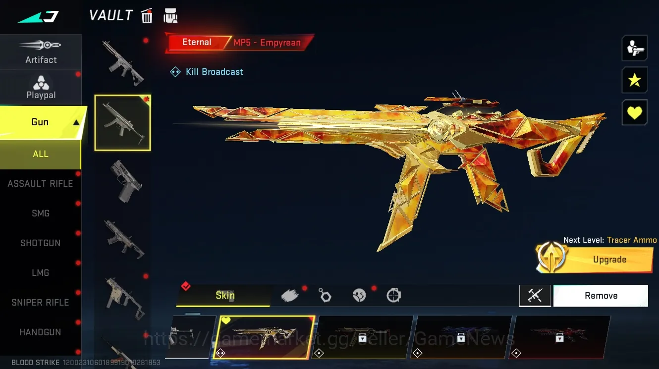 Blood Strike Accounts Starter Asia|Eternal MP5-Empyrean Lv2+2 Ultra AK47-Midnight Terror,M82-Quantum|4 Legendary 1