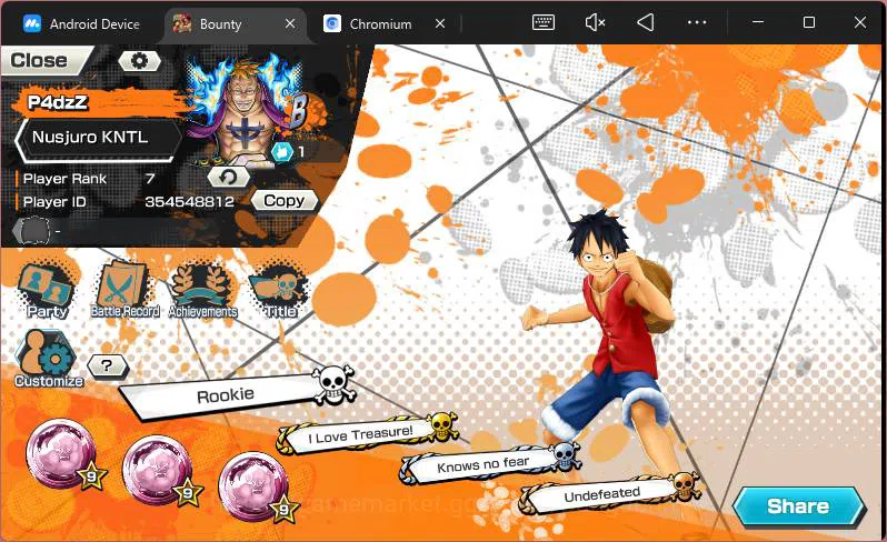 One Piece Bounty Rush Accounts GLOBAL|EX 2+PR 7|BMO Kaido, WI Trafalgar Law,LW Ma image 2