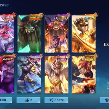 Mobile Legends: Bang Bang Accounts Collector Global|138Hero|324Skin|Exalted|Freya Legend+LuckyBox,KOF Chou, SS GoldBadang,CC