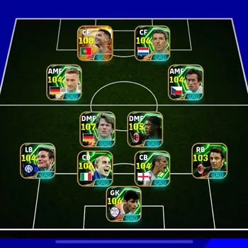 eFootball Accounts Legends & Iconic Players 9 MANAGER BOOSTER | COLECTIVE 3250+,BIGTIME C RONALDO x ROY MAKAAY x C SEERDOF x