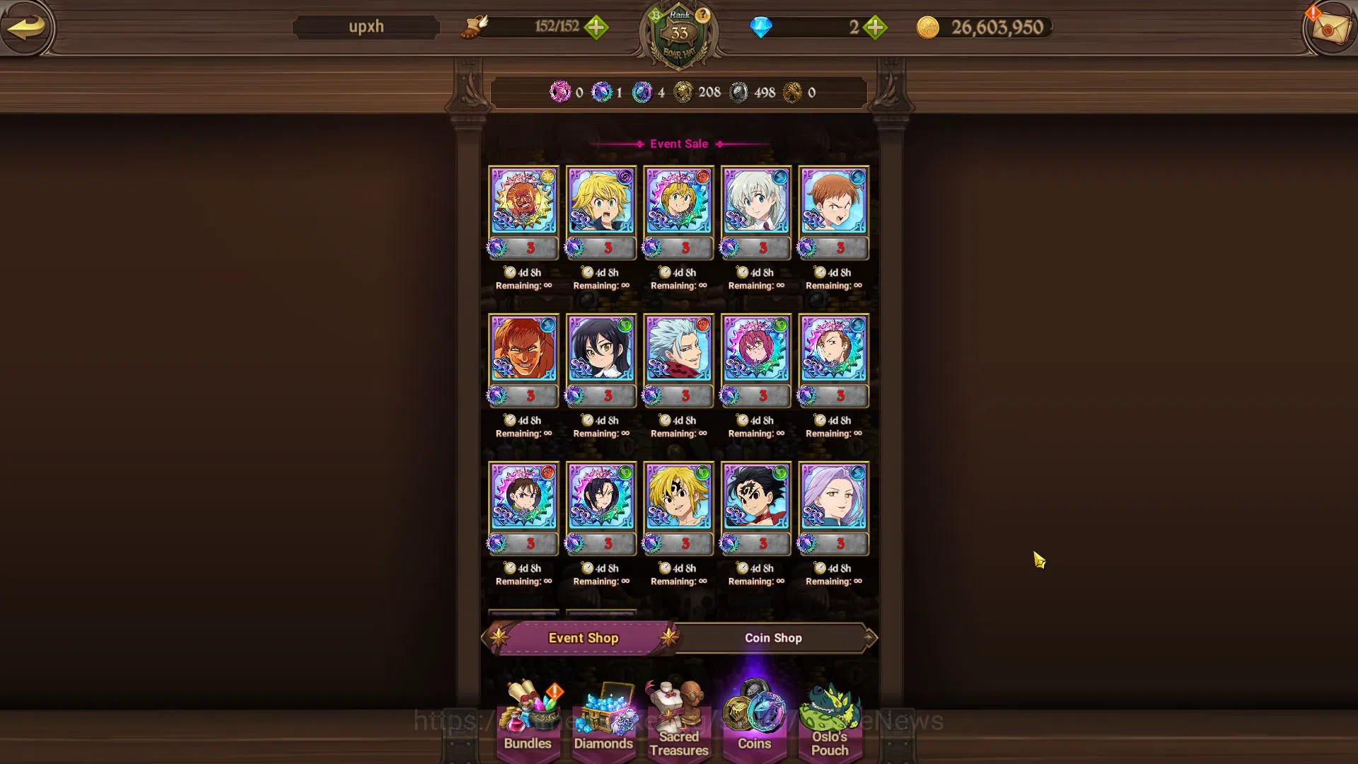 The Seven Deadly Sins: Grand Cross Accounts Global | 929K CC | Starter Ch4 | 1 LR + 4 UR| Eliz image 8