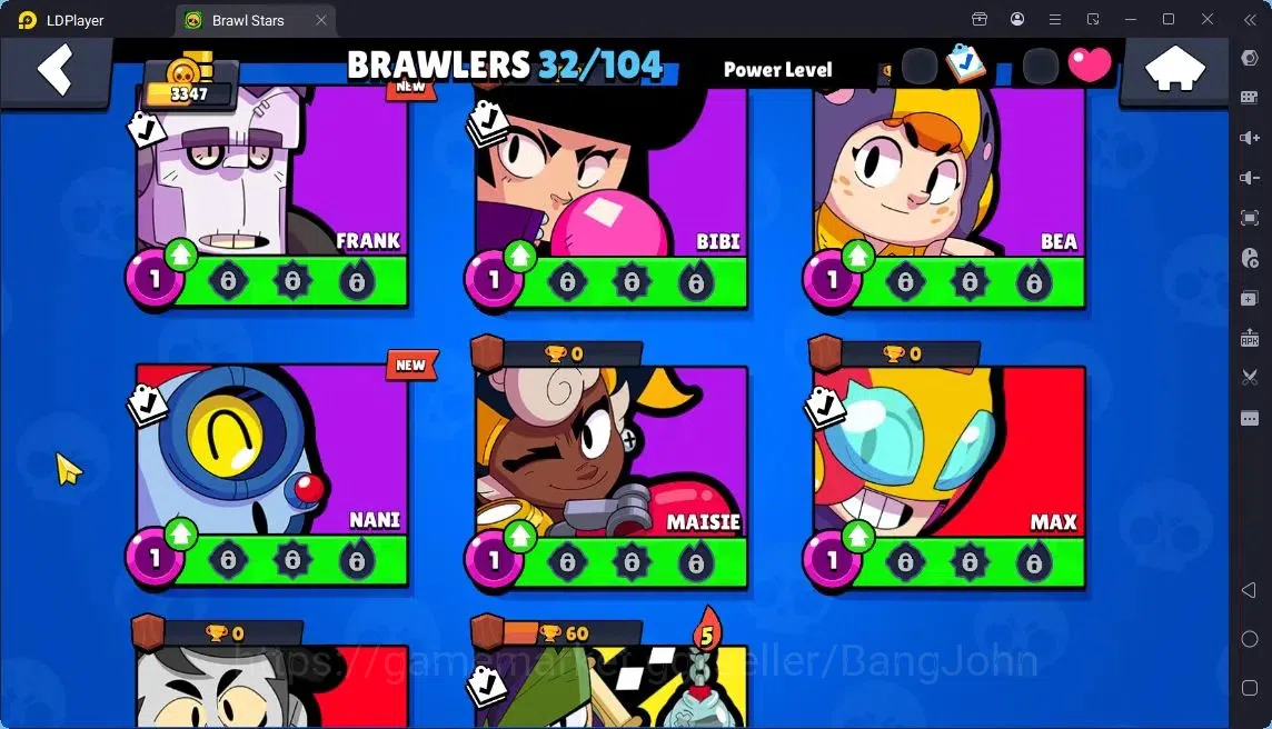 Brawl Stars Accounts Global |Trophy 3347|32 Brawler|3 Max Hypercharge|12274 Bling+44 Gems|1Legendary[Jock 10