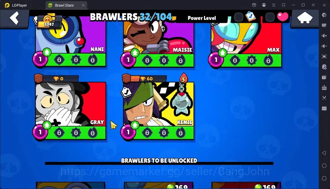 Brawl Stars Accounts Global |Trophy 3347|32 Brawler|3 Max Hypercharge|12274 Bling+44 Gems|1Legendary[Jock 11