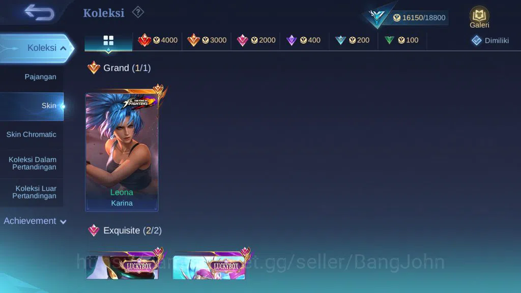 Mobile Legends: Bang Bang Accounts Hero 55 Skin 68 | KOF Karina | Luckybox Odette, Ru image 15