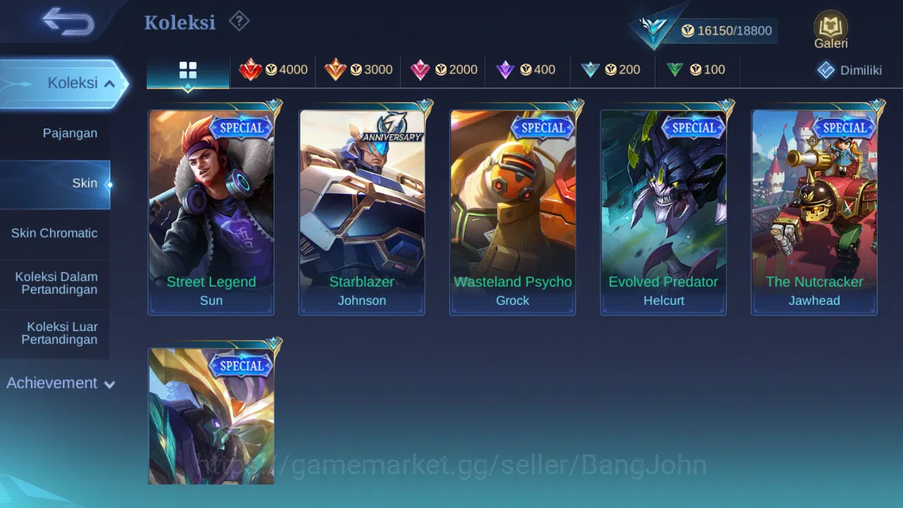 Mobile Legends: Bang Bang Accounts Hero 55 Skin 68 | KOF Karina | Luckybox Odette, Ru image 3