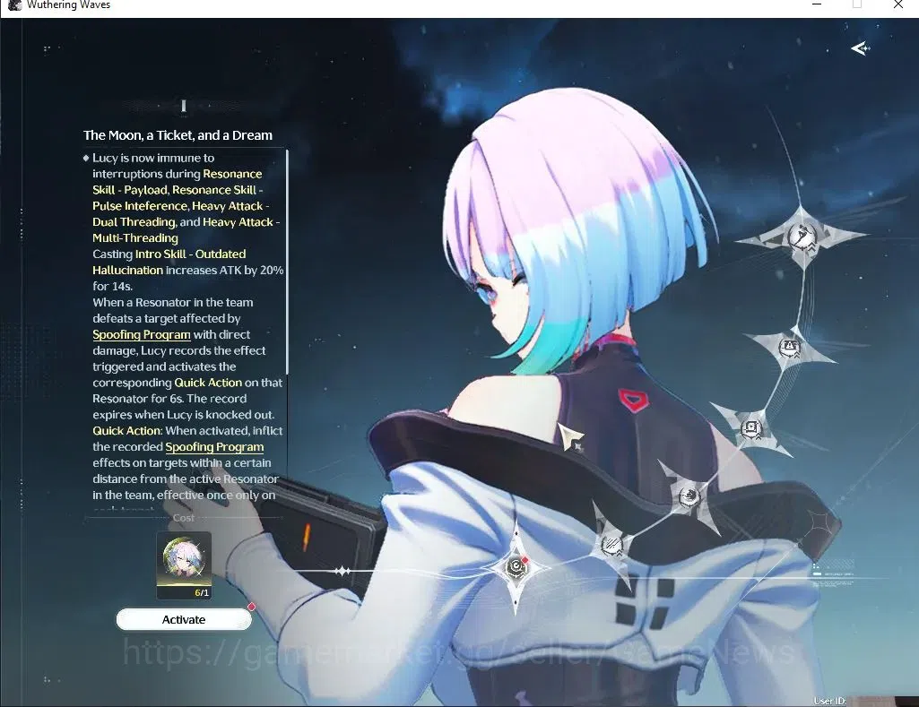 Wuthering Waves Accounts Starter SEA | UL 48| 2 Limited| Lucy RC 6 + Sign, Rebecca |DB Lvl 30|Male MC|Log Kuro|Check 3