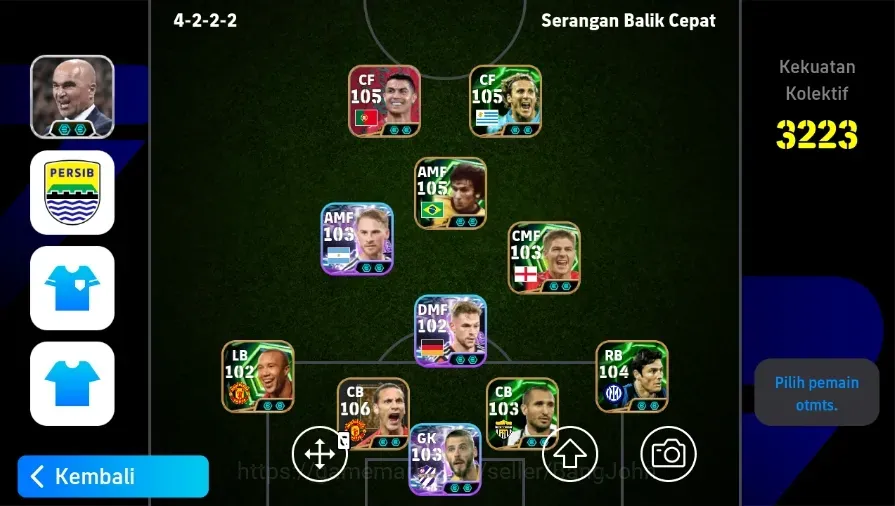 eFootball Accounts Legends & Iconic Players Android|PW 3223|Desire Doue ShowT,Dani Olmo ShowT,Zico Epic,Cafu Epic,Belletti 1