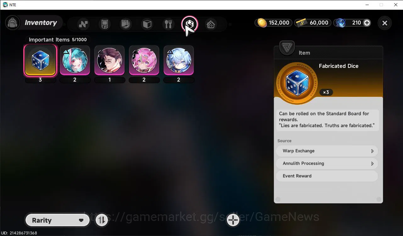 Neverness to Everness Accounts GLOBAL EU|HL 3|1 SSR Limited Nanally+Skin & 5 SR [ image 9