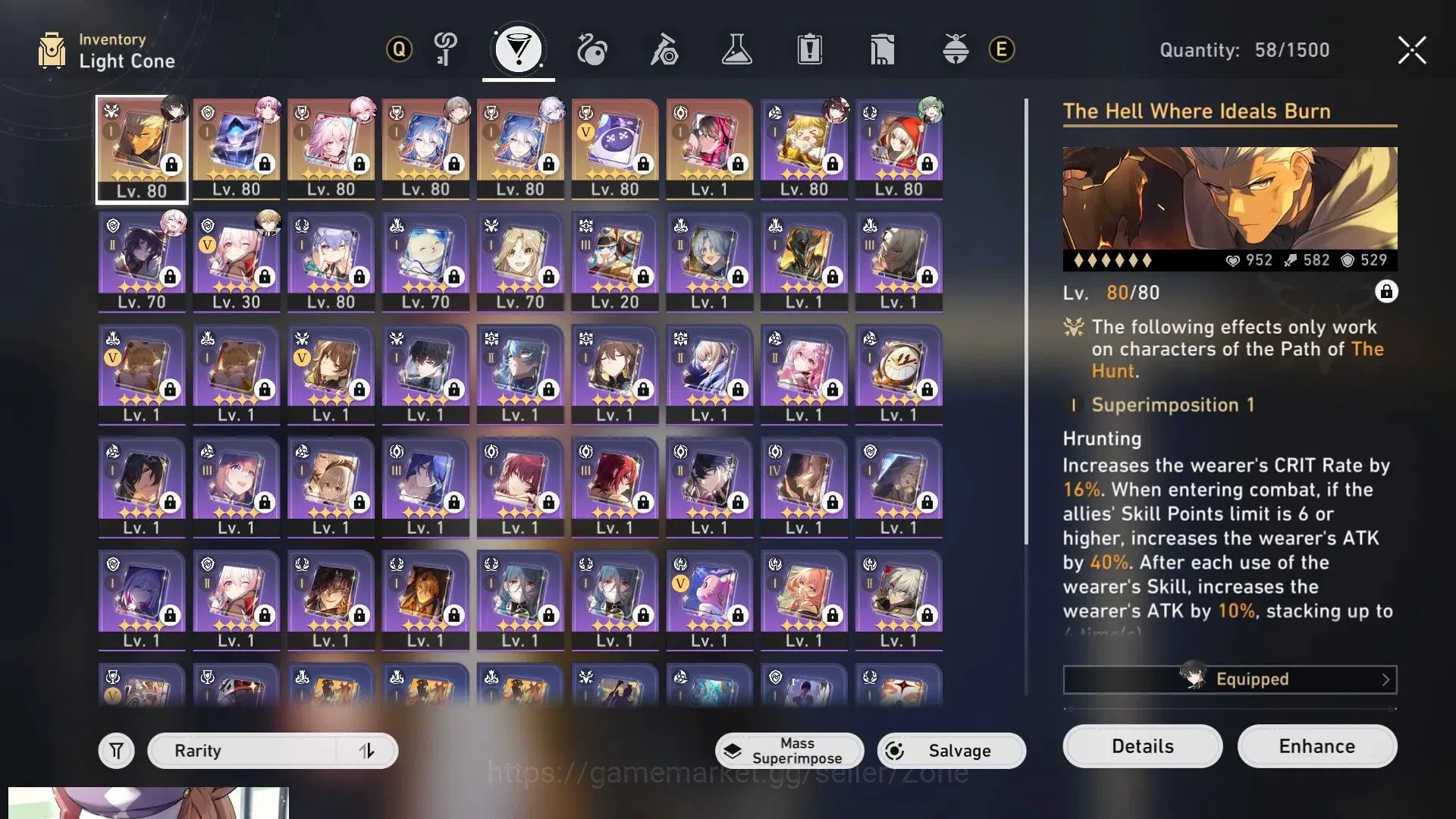 Honkai Star Rail Accounts America|TL70|6 E1 Lim Char: Evanescia, Sparkle, Fu image 17