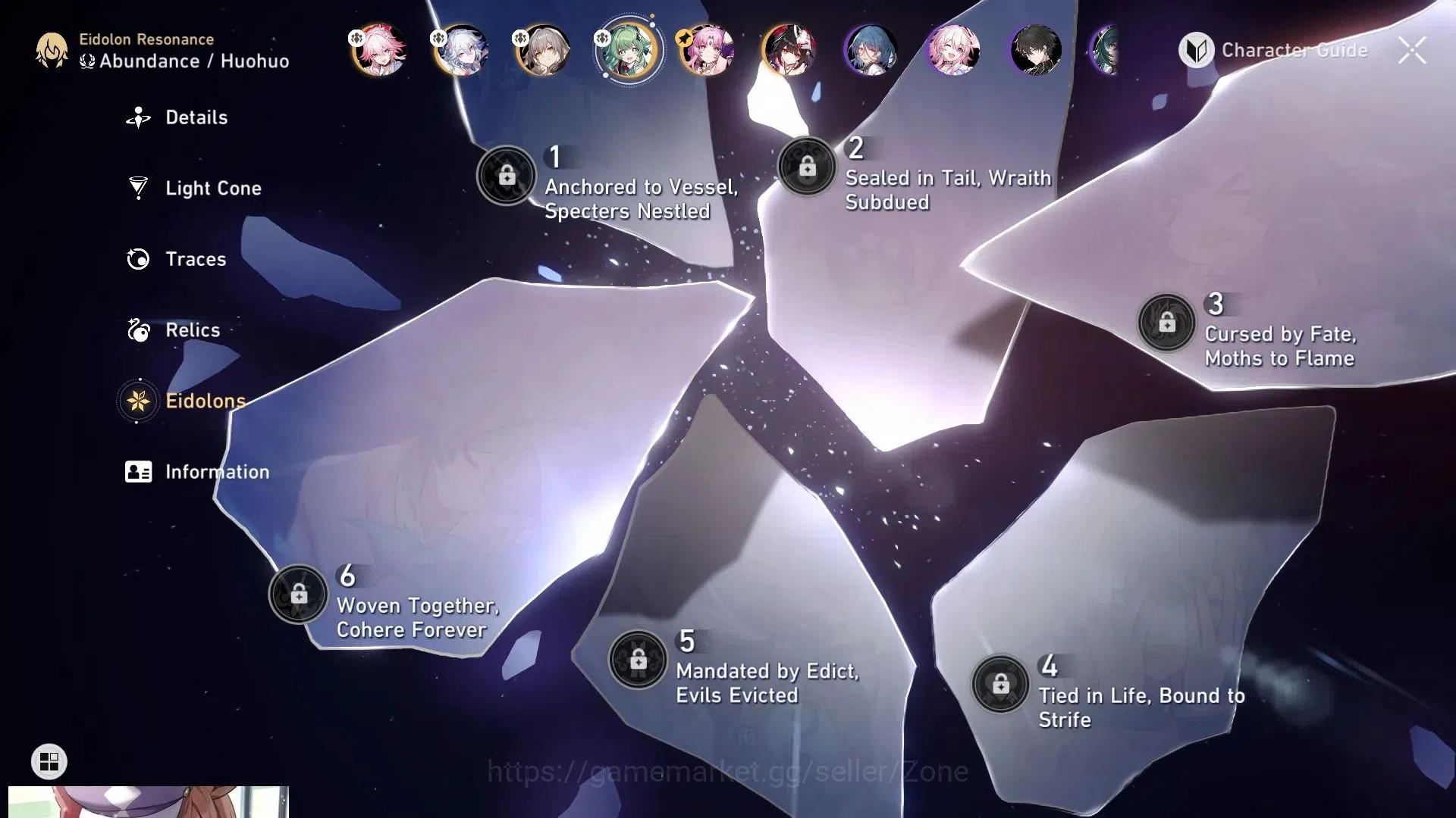 Honkai Star Rail Accounts America|TL70|6 E1 Lim Char: Evanescia, Sparkle, Fu image 3