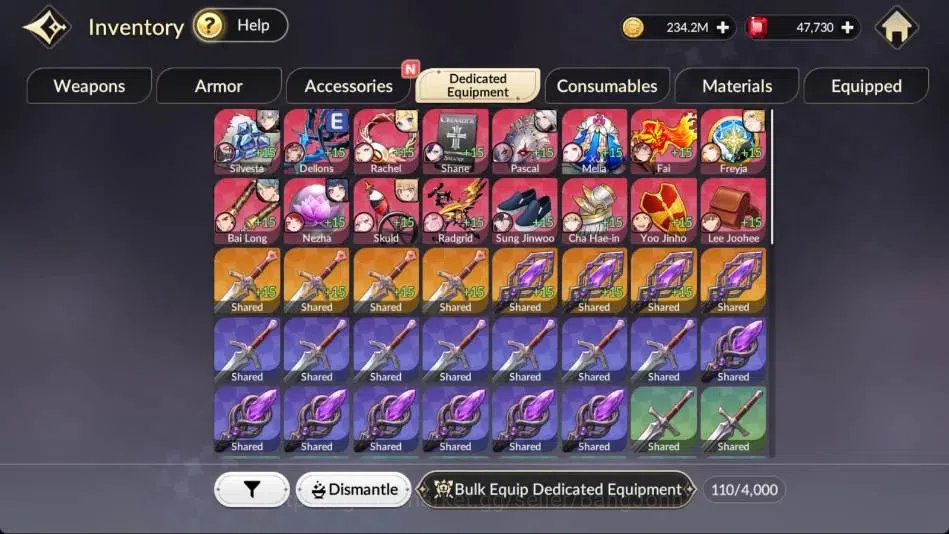 Seven Knights Re:Birth Accounts Global |5 EX7 (Fai,Juri,Roise,Gelidus,Melia)|31 TC image 13