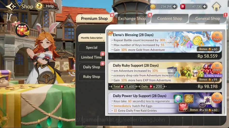 Seven Knights Re:Birth Accounts Global |5 EX7 (Fai,Juri,Roise,Gelidus,Melia)|31 TC image 18