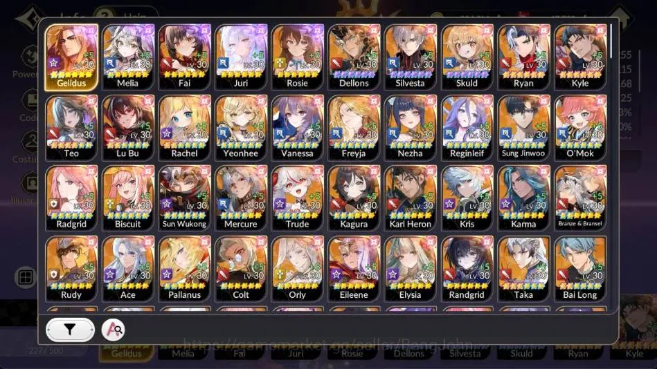Seven Knights Re:Birth Accounts Global |5 EX7 (Fai,Juri,Roise,Gelidus,Melia)|31 TC image 2