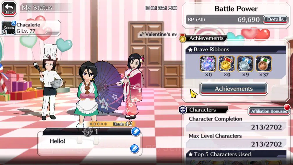 Bleach: Brave Souls Accounts [GLOBAL]6k Orbs+Fresh All Story|Rukia Valentine202 image 2