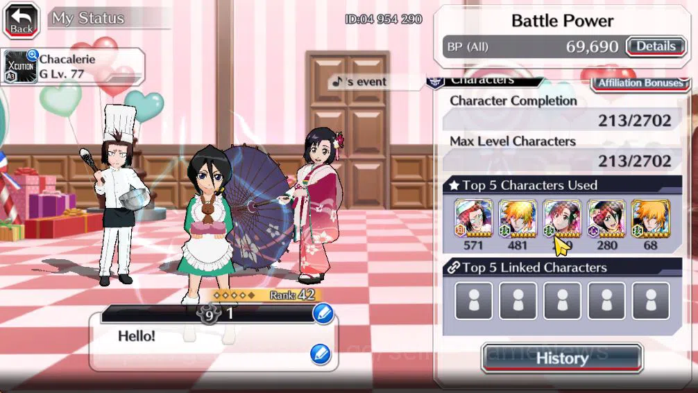 Bleach: Brave Souls Accounts [GLOBAL]6k Orbs+Fresh All Story|Rukia Valentine202 image 3