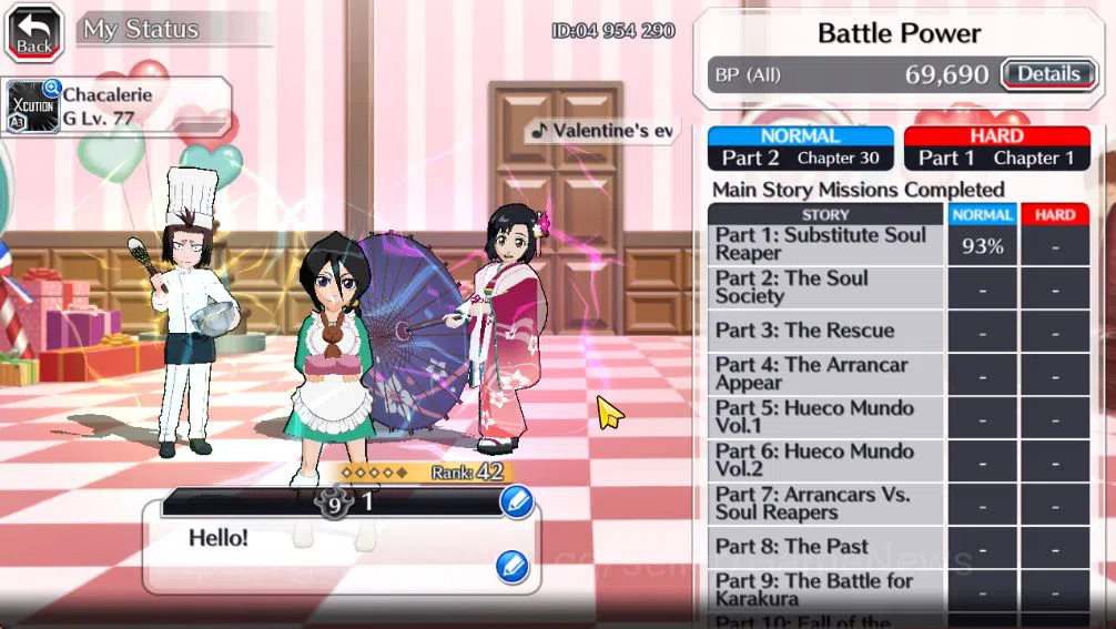 Bleach: Brave Souls Accounts [GLOBAL]6k Orbs+Fresh All Story|Rukia Valentine202 image 4