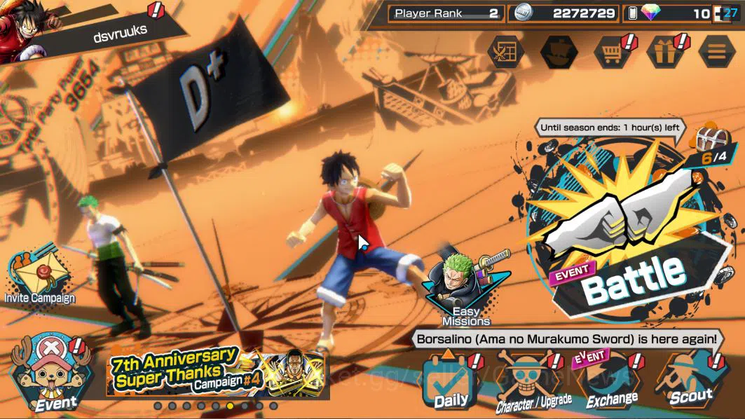 Global|4 EX|5Elder Saturn,4Emperor Teach,BP Kuzan,KOP Roger|Rank 2|Log Bandai|CheckSS(OPBR1805) One Piece Bounty Rush Starter Global|4 EX|5Elder Saturn,4Emperor Teach,BP Kuzan, image 1