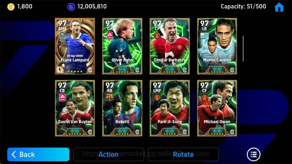 eFootball Accounts Mobile|PW 3206|Bigtime Lampard,Forlan|Epic Baresi, image 5