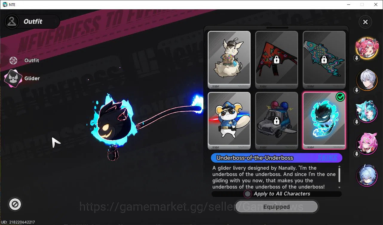 Neverness to Everness Accounts GLOBAL NA|HL 3| 1 SSR Limited Nanally + Skin |4 SR image 3