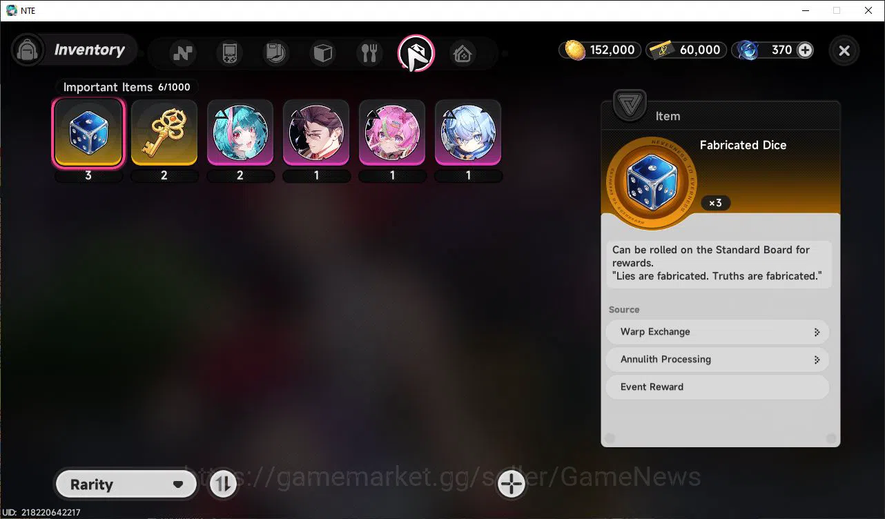 Neverness to Everness Accounts GLOBAL NA|HL 3| 1 SSR Limited Nanally + Skin |4 SR image 9