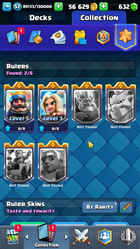 Clash Royale Accounts Midgame Lvl 57|Trophy 10001|KTL 11|Limited Skin|Card 121|15 EVO,8 Champ,21 Legend,33 Epic,30 Rare,29 13