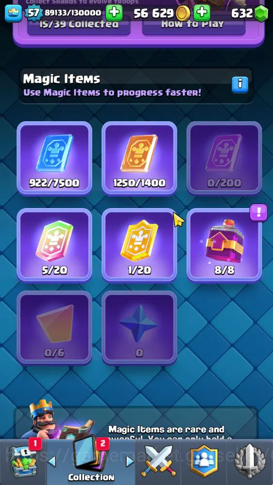Clash Royale Accounts Midgame Lvl 57|Trophy 10001|KTL 11|Limited Skin|Card 121|15 EVO,8 Champ,21 Legend,33 Epic,30 Rare,29 6