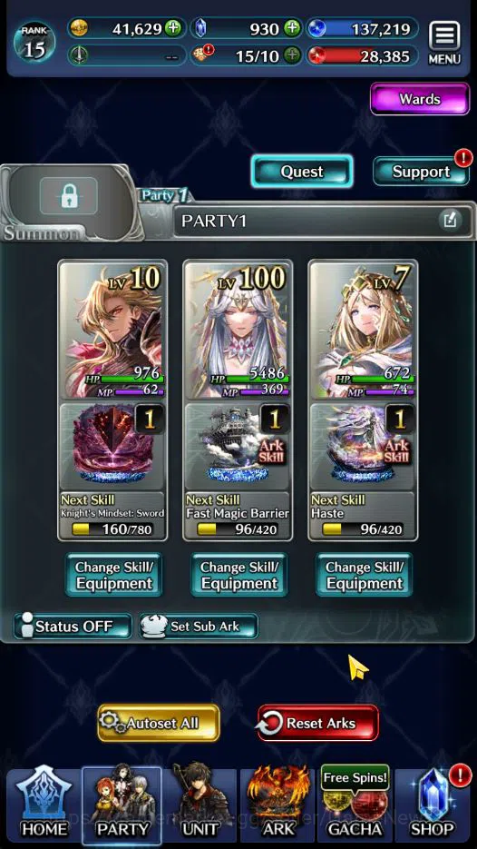 Last Cloudia Accounts GLOBAL | Rank 15 | Ascended Roland, Spirit Maiden  image 2