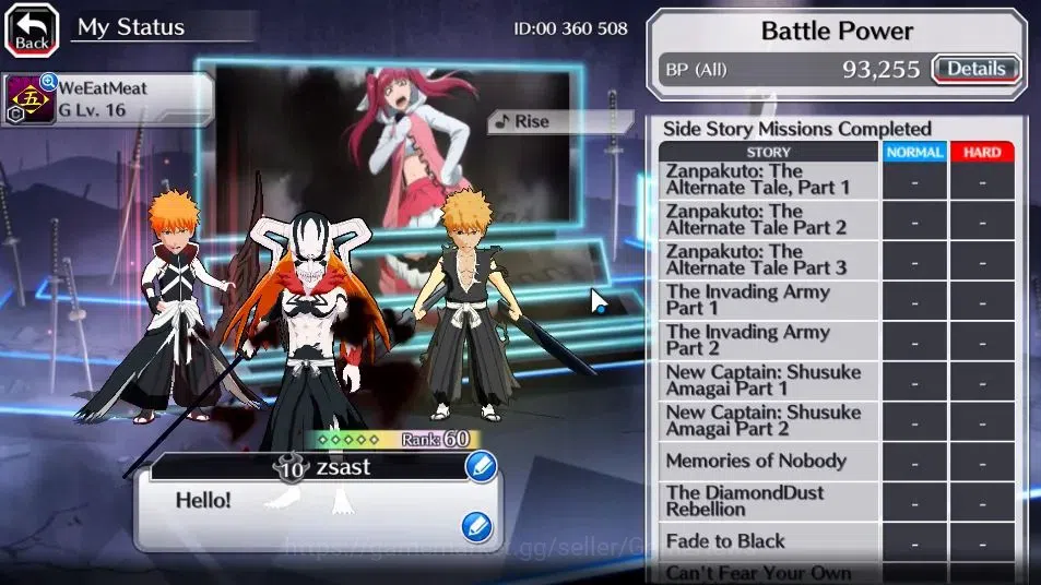 Bleach: Brave Souls Accounts [GLOBAL]20K Orbs+Fresh All Story|Ichigo Crescent,I image 5