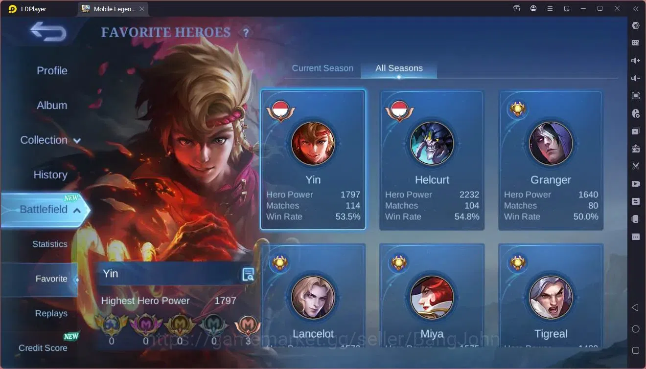 Mobile Legends: Bang Bang Accounts Global|Hero 82|Skin 107|Seasoned|Spongebob Cyclops image 15