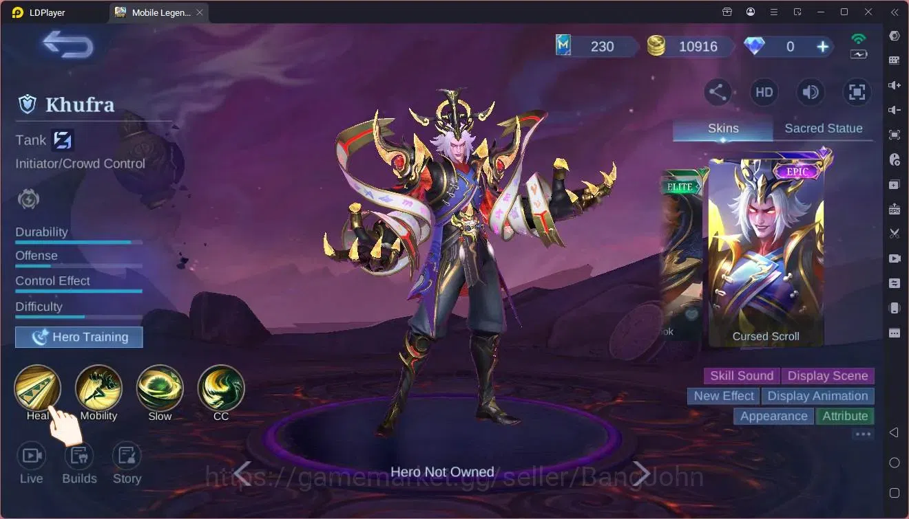 Mobile Legends: Bang Bang Accounts Global|Hero 82|Skin 107|Seasoned|Spongebob Cyclops image 2