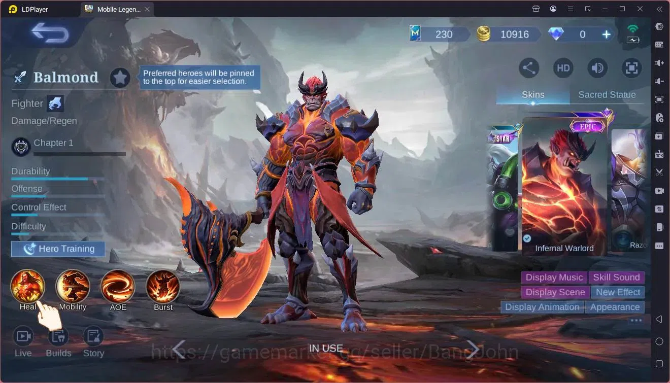 Mobile Legends: Bang Bang Accounts Global|Hero 82|Skin 107|Seasoned|Spongebob Cyclops image 4