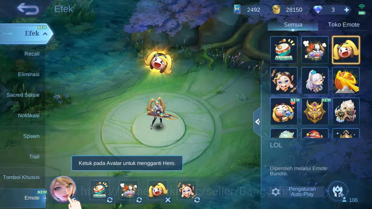 Mobile Legends: Bang Bang Accounts GLOBAL Hero 106 Skin 171 | Luckybox Kaja | CC Nata image 13