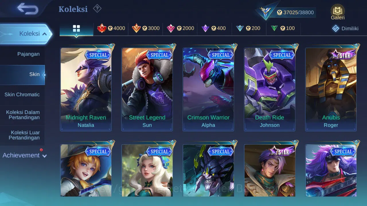 Mobile Legends: Bang Bang Accounts GLOBAL Hero 106 Skin 171 | Luckybox Kaja | CC Nata image 7